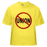 Anti-Union Yellow T-Shirt