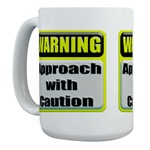 Approach With Caution Large Mug 
