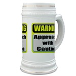 Approach With Caution Beer Stein