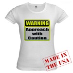 Approach With Caution Jr. Baby Doll T-Shirt