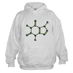 Caffeine Molecule Hooded Sweatshirt