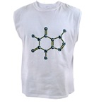 Caffeine Molecule Men's Muscle T-Shirt