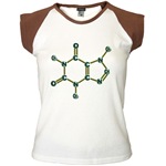 Caffeine Molecule Women's Cap Sleeve T-Shirt