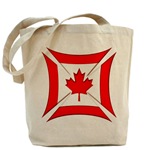 Canadian Biker Cross Tote Bag