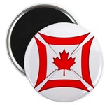Canadian Flag Biker Maltese Iron Chopper Cross