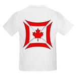 Canadian Biker Cross Kids T-Shirt