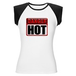 DANGER: HOT! Women's Cap Sleeve T-Shirt