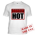 DANGER: HOT! Fitted T-Shirt