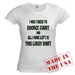 I Was Taken To Divorce Court And All I Have Left Is This Jr. Baby Doll T-Shirt