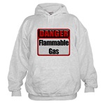 Danger: Flammable Gas Hooded Sweatshirt
