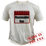 Danger: Flammable Gas Organic Cotton Tee