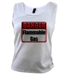 DANGER: Flammable Gas Industrial 3D Metal Style Danger Warning Sign