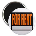 For Rent 3D Industrial Metal Style Sign