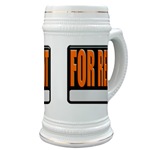 For Rent Sign Beer Stein