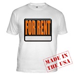 For Rent Sign Fitted T-Shirt