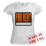 For Rent Sign Jr. Baby Doll T-Shirt