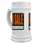 For Sale Sign Beer Stein