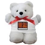 For Sale Sign Teddy Bear
