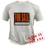 For Sale Sign Organic Cotton Tee
