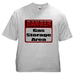 Gas Storage Area Ash Grey T-Shirt