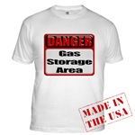 Gas Storage Area Fitted T-Shirt