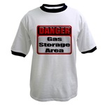 DANGER: Gas Storage Area Industrial 3D Metal Style Warning Caution Sign