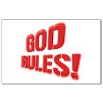 God Rules! Mini Poster Print