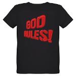 God Rules! Organic Kids T-Shirt (dark)