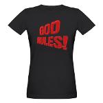 God Rules! Organic Women's T-Shirt (dark)