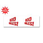God Rules! Sticker (Bumper 10 pk)