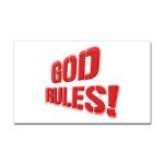 God Rules! Sticker (Rectangle)