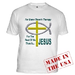 Jesus Therapy Fitted T-Shirt
