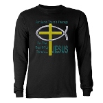 Jesus Therapy Long Sleeve Dark T-Shirt