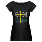 Jesus Therapy Maternity Dark T-Shirt