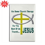 Jesus Therapy Rectangle Magnet (100 pack)