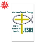 Jesus Therapy Sticker (Rectangle 50 pk)