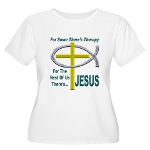 Jesus Therapy Women's Plus Size Scoop Neck T-Shirt