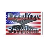 Legalize Freedom Rectangular Sticker