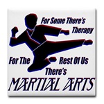 Martial Arts Therapy Tile Coaster