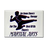 Martial Arts Therapy Rectangular Magnet