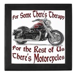 Motorcycle Therapy Keepsake Box