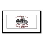 Motorcycle Therapy Small Framed Print