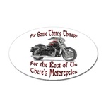 Motorcycle Therapy Sticker (Oval)