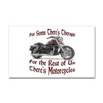 Motorcycle Therapy Sticker (Rectangular)