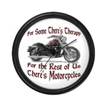 Motorcycle Therapy Wall Clock