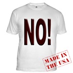 No, Nein, Non, Nyet, Nope Fitted T-Shirt