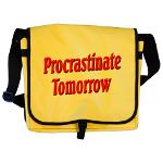 Procrastinate Tomorrow Messenger Bag
