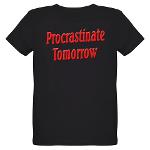 Procrastinate Tomorrow Organic Kids T-Shirt (dark)