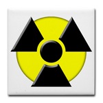 3D Radioactive Symbol Tile Coaster