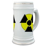 3D Radioactive Symbol Beer Stein